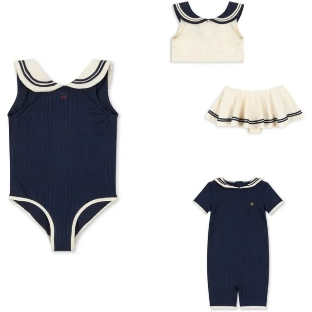 Baby Swimwears Navy Style Boy One-Pieces Sunscreen Girls' Swimsuit Kids Swimwear for Girls Bikinis Bebe Swimming Boys Swimsuits
