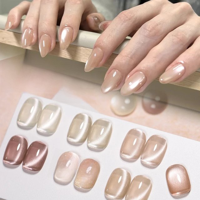 MEET ACROSS 7ml Light Series Magnetic Gel Nail Polish Spring And Summer Color Nail Gel Soak Off UV LED Semi-Permanent Varnish