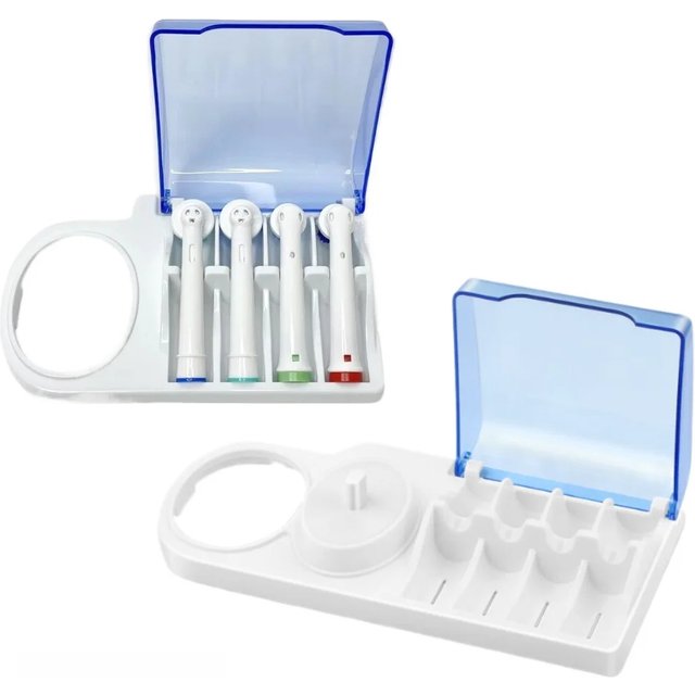 Electric Toothbrush Holder Replacement for Braun Oral B with Brush Head Storage Cover and Charger Base Stand