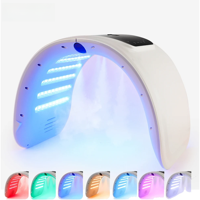 7 Colors LED Photon Machine Nano Spray Facial Spray Device Skin Rejuvenation Moisturizing Acne Skin Care Facial Body Beauty SPA