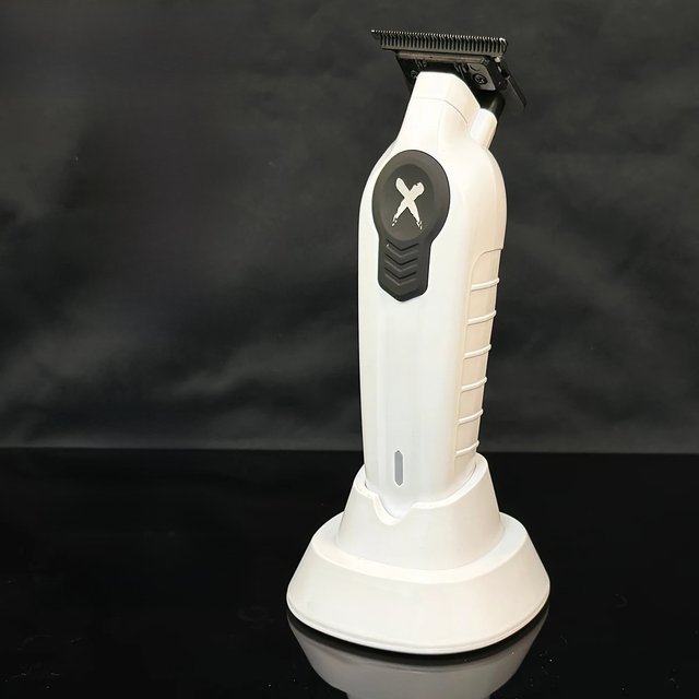 New Upgrade 7700RPM BRDCLIP FA1T White Professional Hair Trimmer Barber Gradient 1600mAh Electric Clipper with Charger Stand