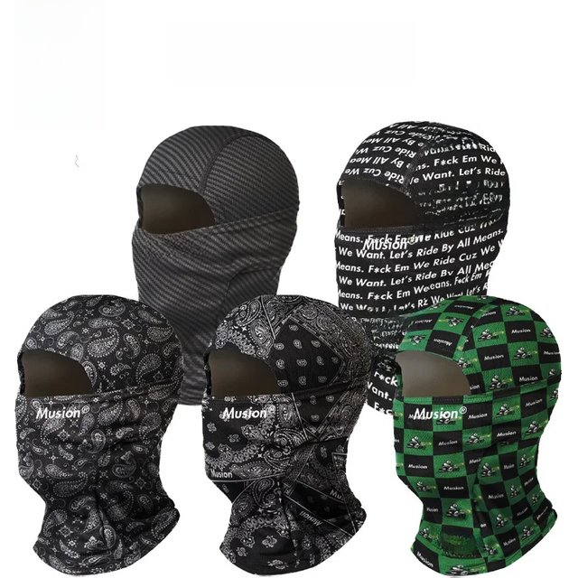 Musion Original Balaclava Tube Mask Motorcycle Fashion Print Face Mask Bandana Headband Scarf Outdoor Sports Riding