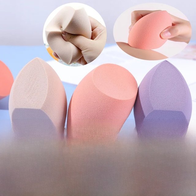 3pcs Extra Large Makeup Sponge Puff Dry Wet Dual Use Powder Makeup Sponge Foundation Cosmetic Puff Concealer Sponge Make Up Puff