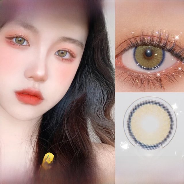 UYAAI 1Pair New Style Contact Lenses Yearly Use Colored Contacts Cosmetic Lens Beautiful Pupil Natural Contact Lens