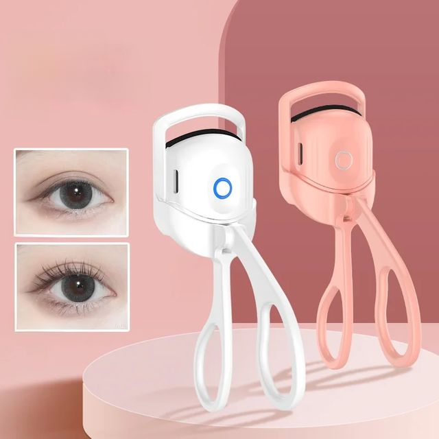 Eyelash Curler Portable Electric Comb Eye Lash Perm Long Lasting Eyelashes Curls Thermal Eyelash Curler Makeup Tools