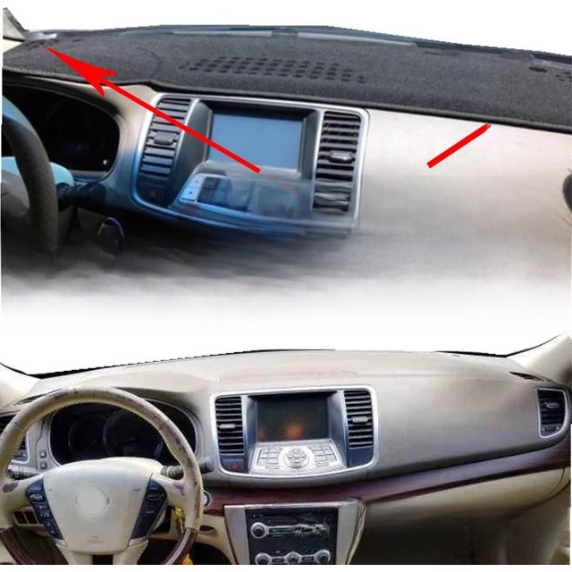 For Nissan Teana II 250XV J32 2008-2013 Dashmat Dashboard Cover Instrument Panel Sunscreen Insulation Anti-Dirt Proof Pad