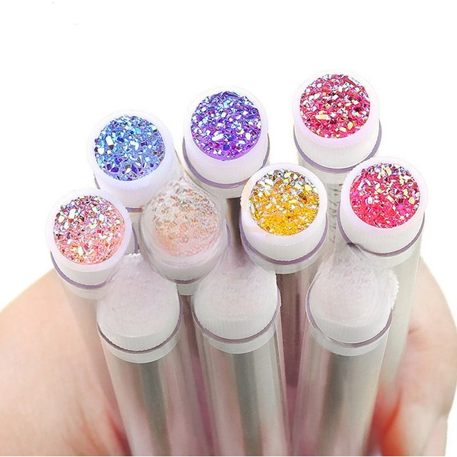 50Pcs Eyelash Brush Tubes With Crystal Lash Mascara Wands Eyebrow Comb Spoolies Container Replaceable Makeup Applicators Tool
