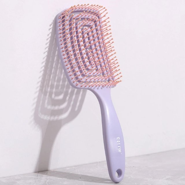 Vent Hair Brush Detangling Comb - Wide Tooth & Cushion Base for Wet/Dry Hair, Salon Styling Tool for men Women
