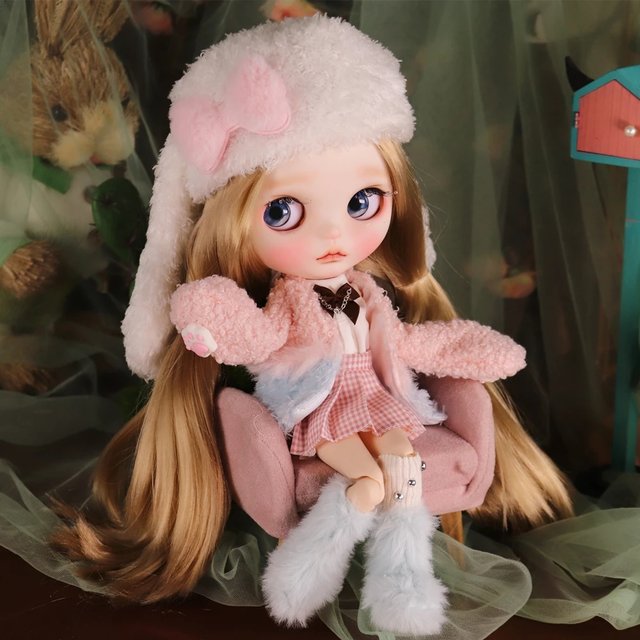 Pity Kitty Ooak ICY DBS Blyth Doll Matte Face Hanp-Painted Makeup1/6 BJD Azone S Anime Girl