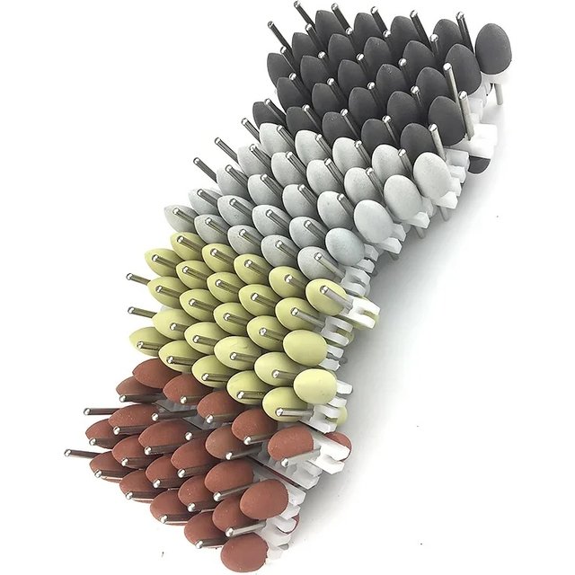50pcs/bag Dental Polisher Accessories Kit 2.35mm Silicone Rubber Polishers Burs Teeth Whitening Dental Supplies 12Types Optional