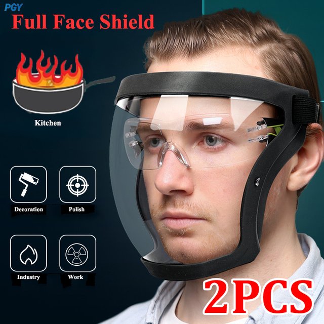 Masque de Protection Transparent anti-éclaboussures, masque Facial de Protection pour l'extérieur, masque de sécurité, couvre-tête, Protection du travail