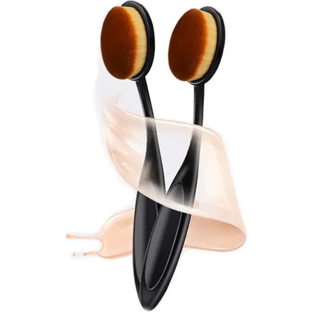 1/2/5 PCS Large Foundation Brush Toothbrush Shape Makeup Make Up Tools Get Fast Even Application of Creams and Powders Cosmnetic