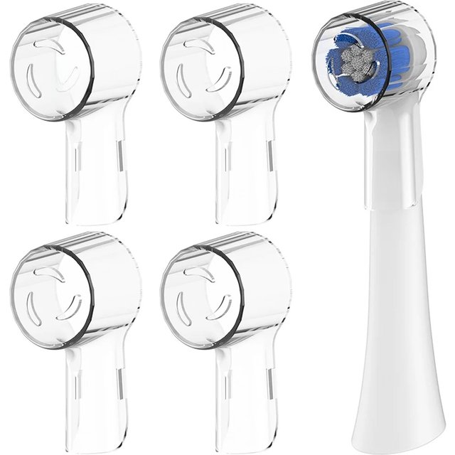 4x Compatible with Oral B iO Electric Toothbrush Heads Dustproof Covers, Protective Cover Caps for OralB Round Toothbrush Heads