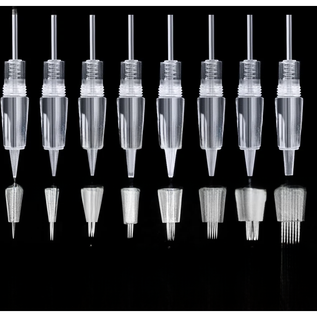 5/10PCS Permanent Makeup Disposable Screw Tattoo Needle 1D 3P 5F Microblading Needles Eyebrow Shading For PMU Tattoo Machine