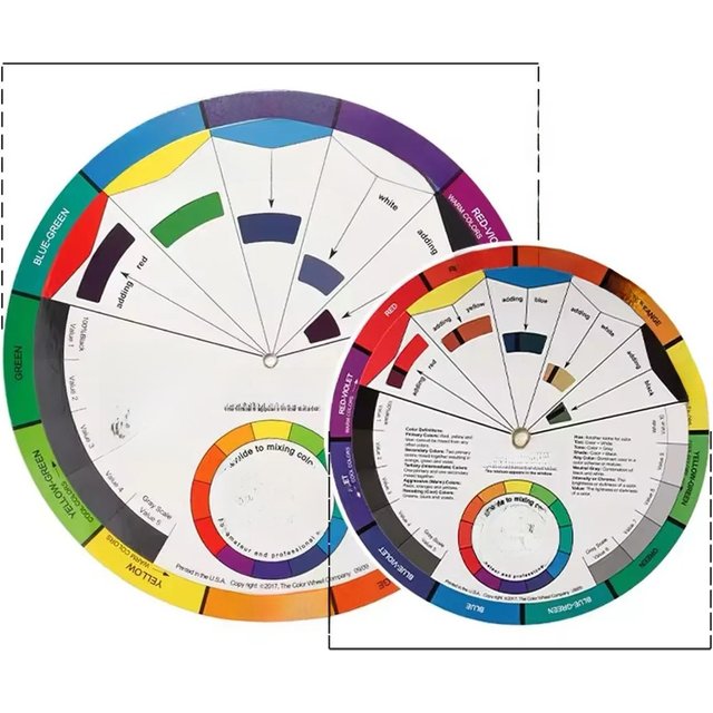 1Pcs 12 Color Paper Card Tattoo Color Wheel Circle Chromatic Eyebrow Tattoos Design Nails Professional Pigment Makeup Supplies