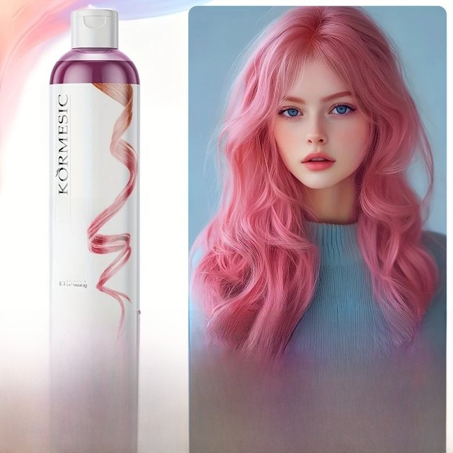 Color-Protecting Shampoo,Pink Setting Shampoo,Color Locking Care Shampoo,Enhance Color Retention Shampoo Makeup Color Protection