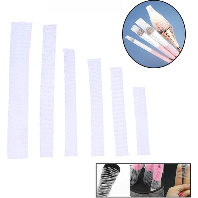 20Pcs Mesh Flexible Net Protectors Cover Sheath Beauty White Cosmetic Make Up Brushes Guards Convenient Brochas Maquillaje Tool