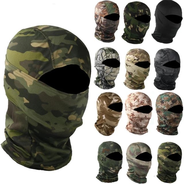 Tactical Camouflage Balaclava Full Face Mask Cycling Sports Helmet Liner Cap Face Cover UV Protection Balaclava Scarf Outdoor