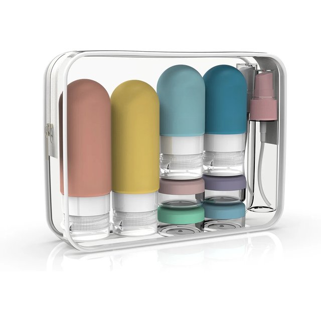 16 Pack Leak Proof Travel Bottle Set Made Of Silicone - TSA-Approved Containers For Toiletries And Conditioner