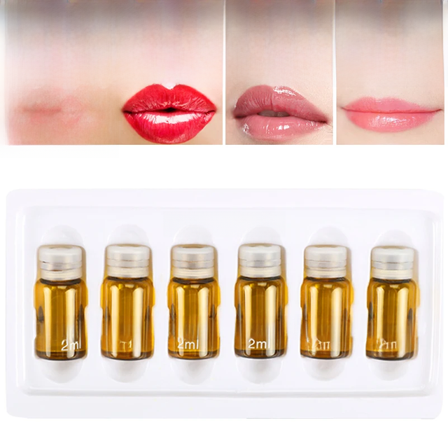 12pcs Effective Eyebrow Lips Tattoo Makeup Fixed Color Liquid Permanent Tattoos Make Up Auxiliary Agent -C0