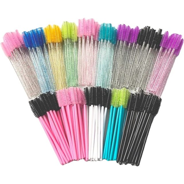 50pieces Wholesale Disposable Eyelash Brush Mascara Applicator Wand Eyes Lip Cosmetics Brushes Extension Cosmetic Make up Tools