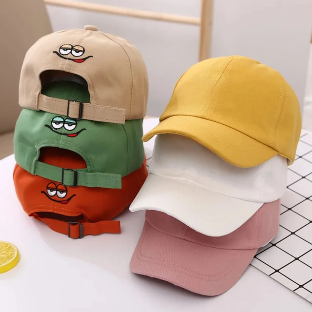 Girls Boy Adjustable Hat Children's Kid Baseball Cap Sunscreen Baby Hat Hip Hop M Letter Embroidered Kids Caps 1-6-8-12-15 Years