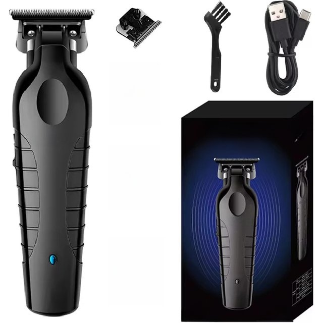 Kemei 2299 Barber Cordless Hair Trimmer 0mm Zero Gapped Carving Clipper Detailer Professional Electric Finish Cutting Machine