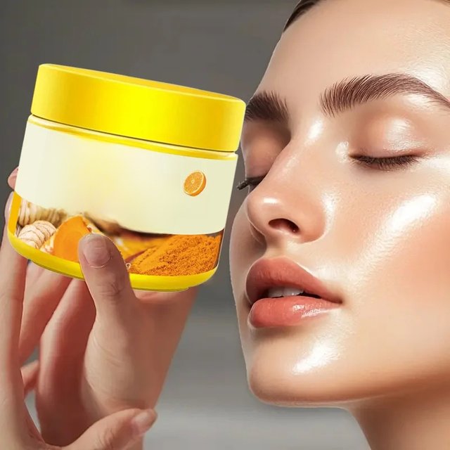 Turmeric Vitamin C Anti-Aging Cream Moisturizing Anti-Wrinkle Collagen Hyaluronic Acid Cream Skin Care Cosmetics 50g