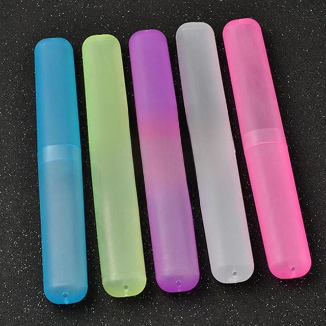 Travel Portable Toothbrush Box Breathable Toothbrush Storage Box Frosted Dustproof Toothbrush Protection Boxes Cover