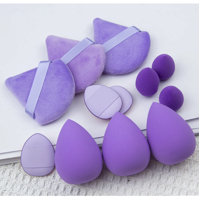 12pcs Makeup Tool Set Size Size Giant Soft Makeup Egg Makeup Powder Suitable for Base Makeup Corner Makeup Setting Novice Makeup