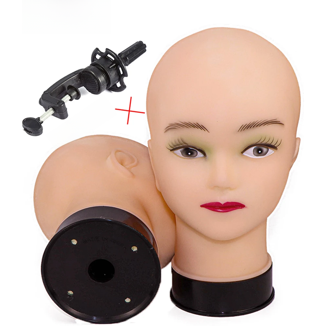 Hot Selling Female Mannequin Head With Wig Stand Clamp For Makeup Practice Cosmetology Manikin Head For Wig Hat Display 51Cm