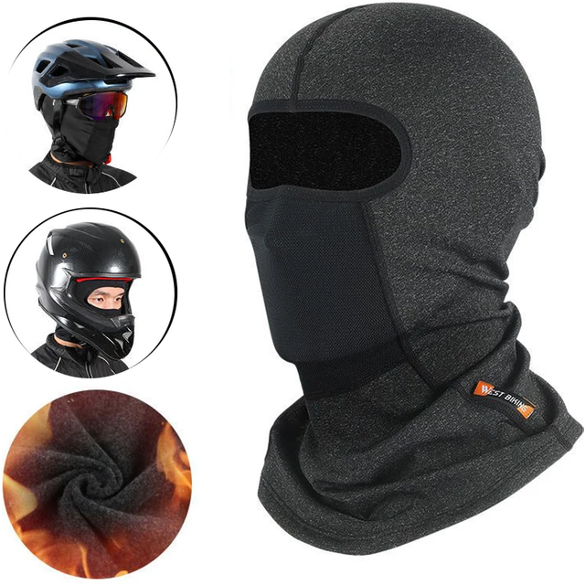 Winter Balaclava Cycling Face Mask Motorbike Motorcycle Full Helmet for men Women Sports Dustproof Windproof Scarf Headgear