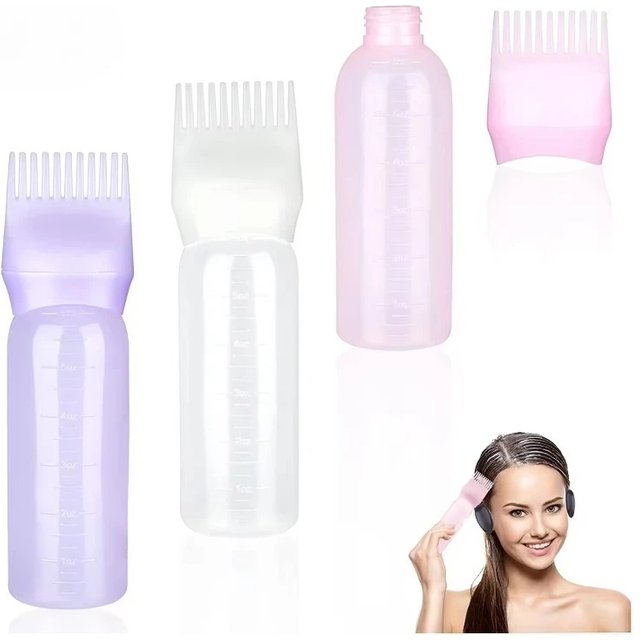 Hair Dye Applicator Brush Bottles Dyeing Shampoo Bottle Oil Comb Hair Dye Bottle Applicator Hair Coloring Styling Tool