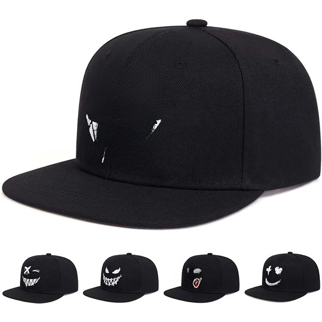 Unisex Personality Embroidery Hip-hop Hats Outdoor Adjustable Casual Baseball Caps Sunscreen Hat Sports Golf Cap