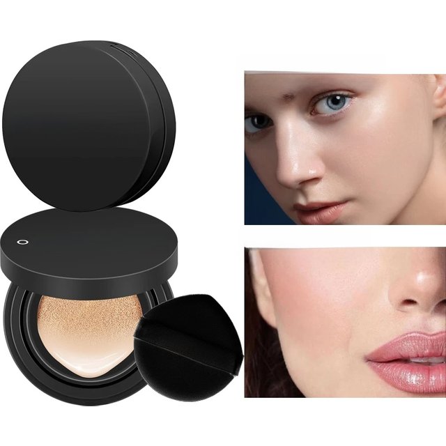 OCHEAL BB Cream Air Cushion Full Coverage Waterproof Long-lasting Concealer Cushion Compact Face Makeup Foundation CC Cream