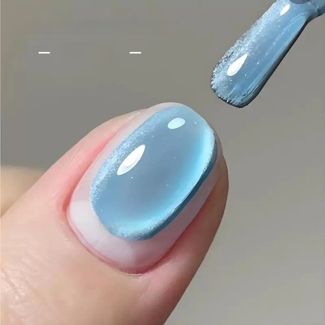 MIANEL 12ML 1-7pcs Pink Water Gold Ocean Bubble Glass Bead Cat Eye Gel Nail Polish 2025 New Summer Nails Blue Nails Nail Stuff