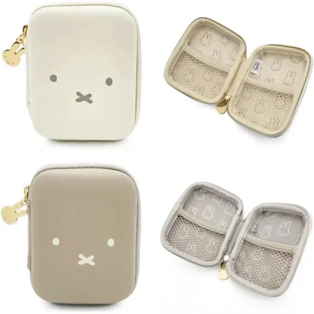 Kawaii Miffys Storage Bags Cartoon Cute Lipstick Makeup Bag Hard Case Portable Accessories Headphones ID Bag Christmas Gift Toy
