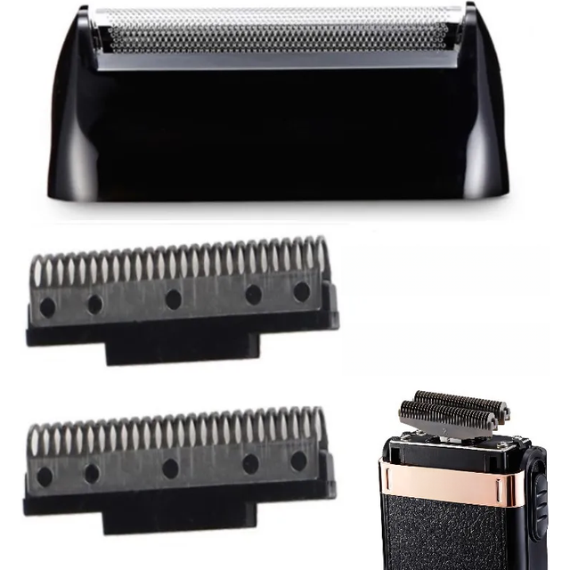 1Set Beard Shaving Parts Razor Blade Shaver Head For Mens Electric Shaver KM-2024 Razor Mesh Blade Net Original Replacement