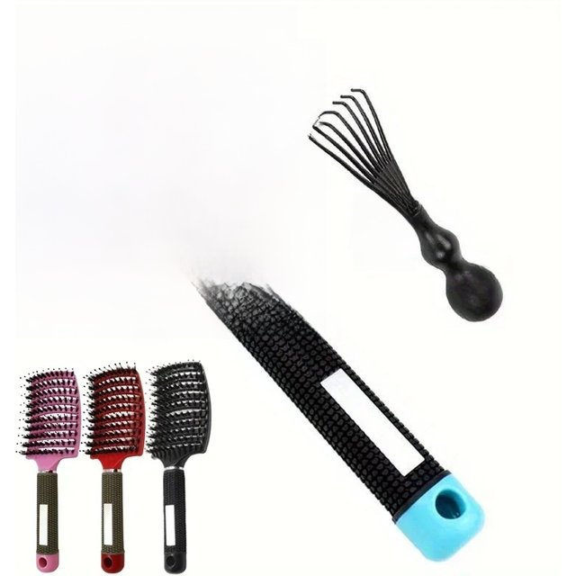 Hair Brush Detangling Hairbrush Bristle&Nylon Women's Wet Curly Hair Scalp Massage Comb Salon Hairdressing Styling Tools