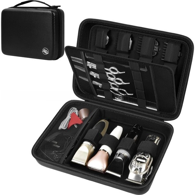 (Case only) Hard Travel Case for Hair Clippers, Hair Cutting Barber Supplies Organizer Bag, Trimmer Storage Holder for Ufree
