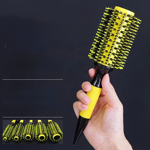 Professional Anti-Static Hairdressing Combs Barbershop Round Rolling Comb Salon Barber Hairdressing Hairbrush Styling Accessory