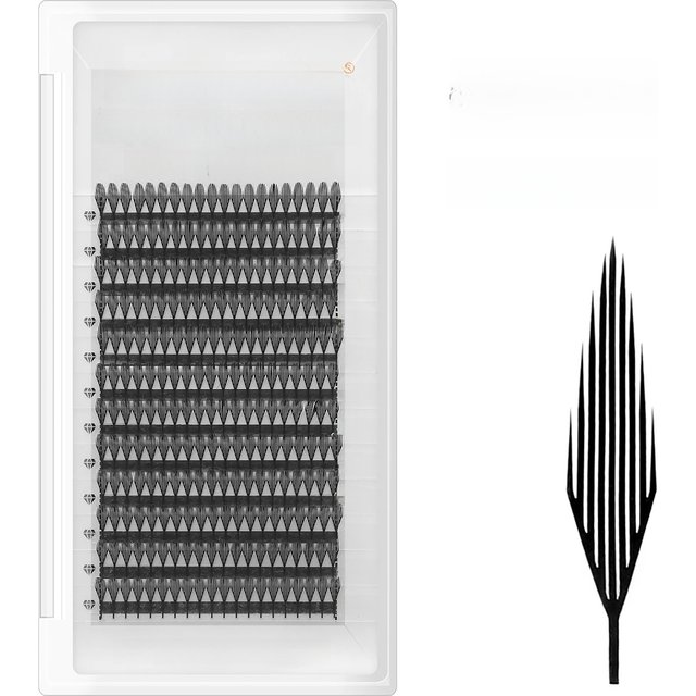 XIUSUZAKI Comic Spire Lashes Automatic Flowering Premade Fans Eyelashes Extensions Individual Volume False Lashes Makeup Tools