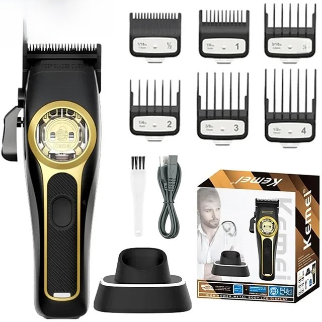 Kemei KM-2373Hair Clipper Magnetic Levitation Motor Hair Clipper Charging Base Men's Hair Clipper