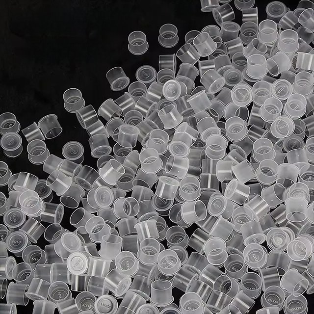LASTJUDG 1000Pcs Plastic Disposable Tattoo Ink Cups With Base High-quality Tattoo Ink For Permanent Makeup Tattoo Pen