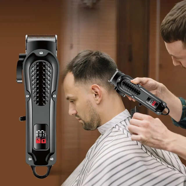 Hiena HYN-212 Electric Hair Clipper UBS Rechargeable Cordless Beard Trimmer Men Powerful Electric Hair Clipper Trimming Tool