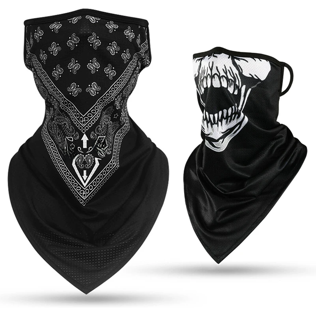 Motorcycle Face Mask Men Ice Silk Summer Anti-UV Dustroof Headwrap Cycling Balaclava Bandana Running Riding Scarf Cap Headwear