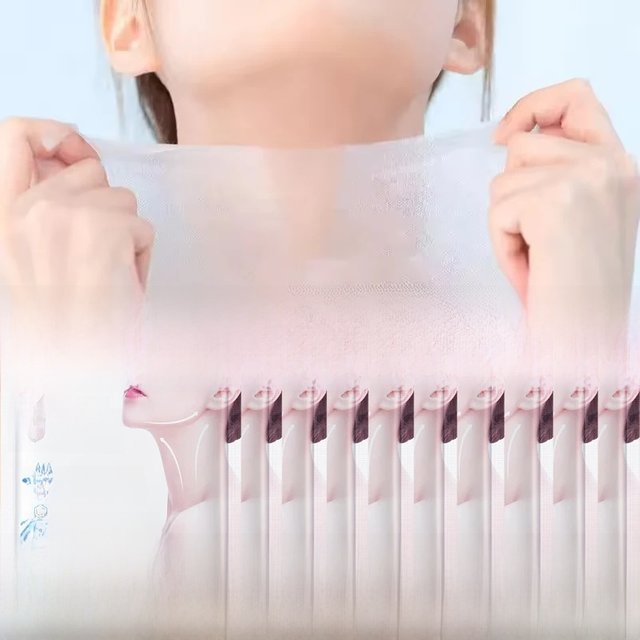 3/5/10pcs Hyaluronic Acid Neck Mask Collagen Firming Neck Masks Nourishing Brighten Moisturizing Necks Beauty Skin Care Product