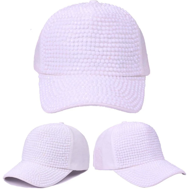 Women's fashion diamond inlaid summer baseball cap trend travel sunshade casual hat sunscreen hat wholesale personalized