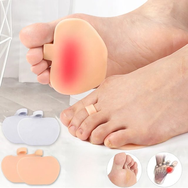 EiD Gel Forefoot Metatarsal Pad Silicon High Heel Othotics Pain Relief Massage Cushion Forefoot Supports Foot Care tools Unisex