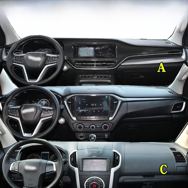 For Isuzu MU-X D-MAX V-Cross Dashmat Dashboard Cover Instrument Panel Sunscreen Protective Pad Dash Ornaments Leather Suede